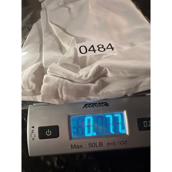 Acorn Women's White V-Neck Sleeveless Top L Nylon Spandex Sheer Thick‎ Layering - Picture 7 of 7